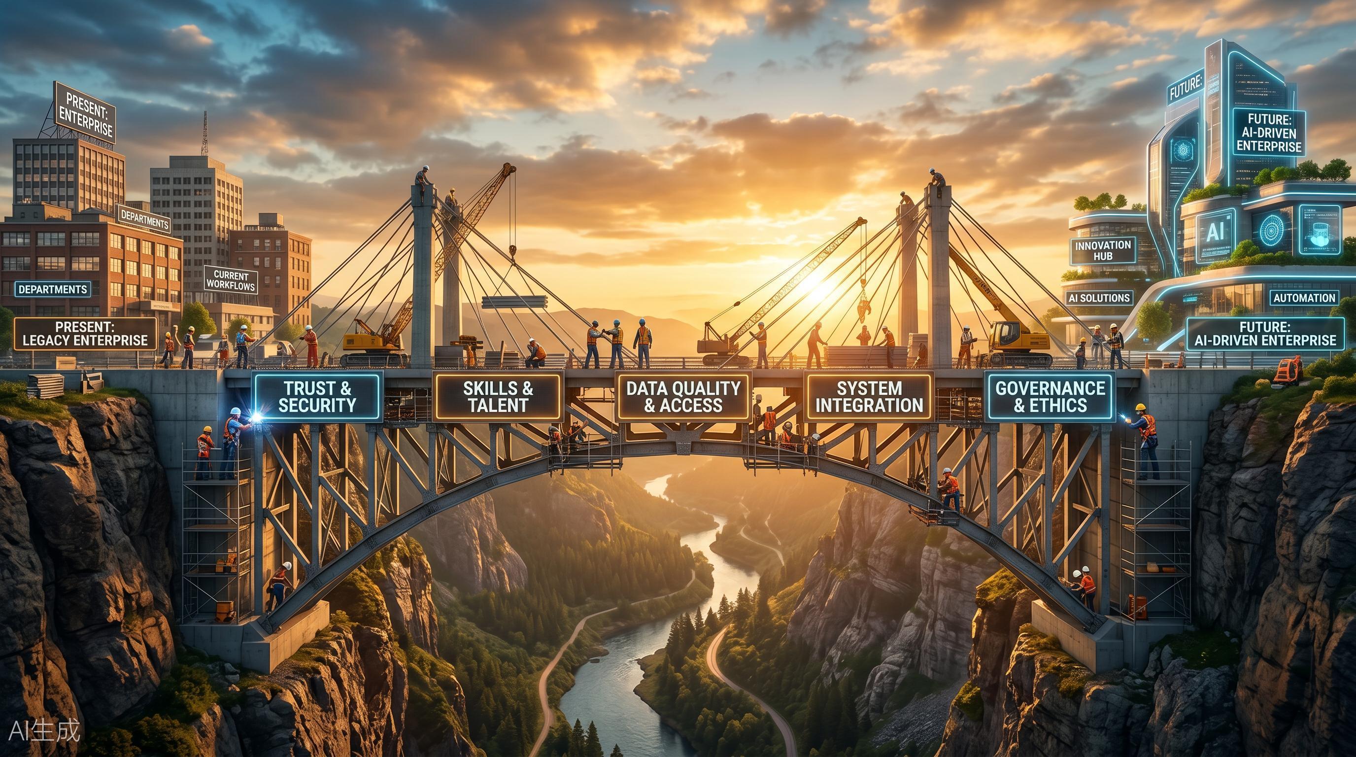 Bridge across structural barriers